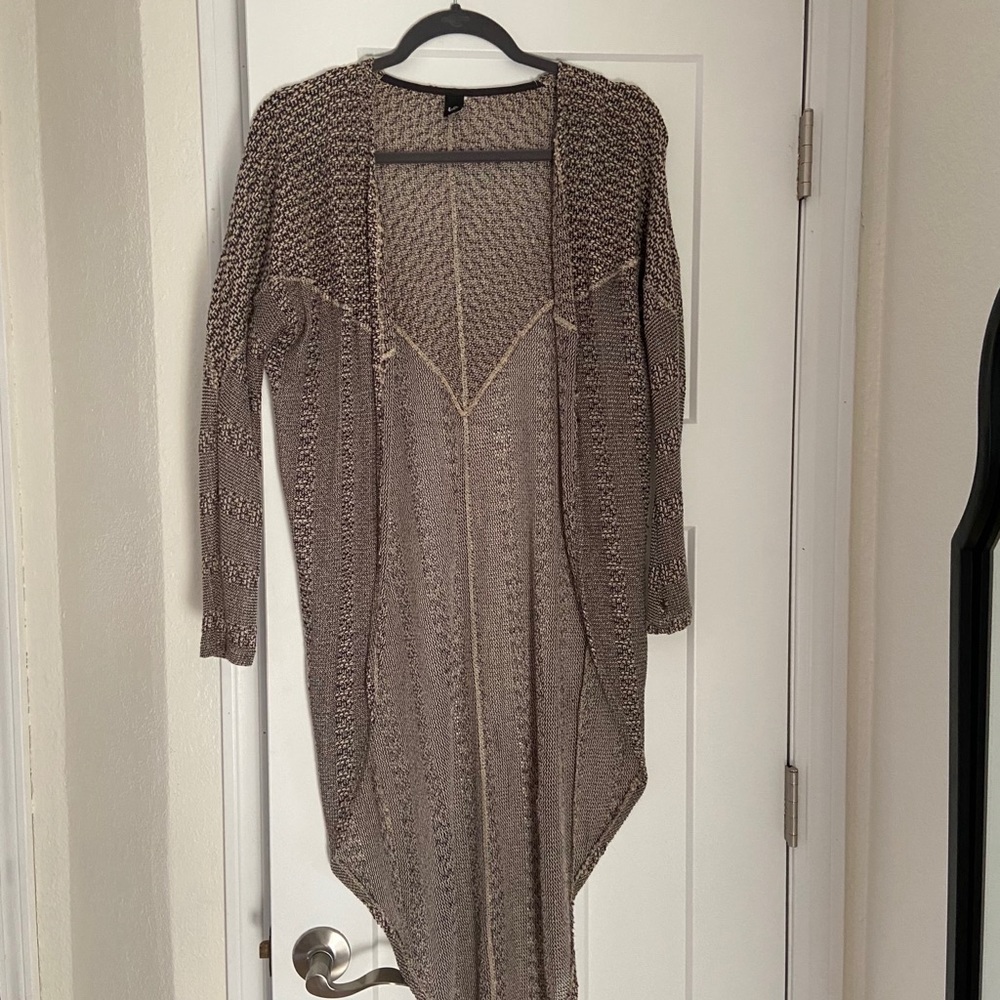 Semi schemer lightweight open cardigan